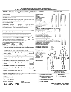 Physical Therapy Intake Form Fill Out And Sign Printable Pdf Template Signnow