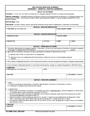 Dd Form 2365