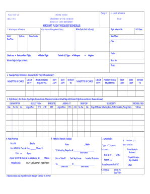 Flight Request Form Template