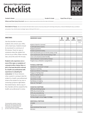  Head Bump Form Template 2010