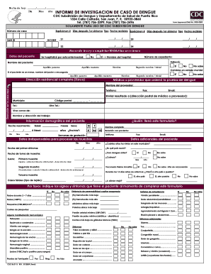 A O INFORME DE INVESTIGACION DE CASO DE DENGUE Cdc