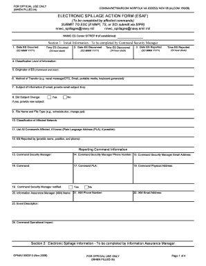 Secnav 5500 1  Form