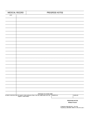 Nurse Charting Forms