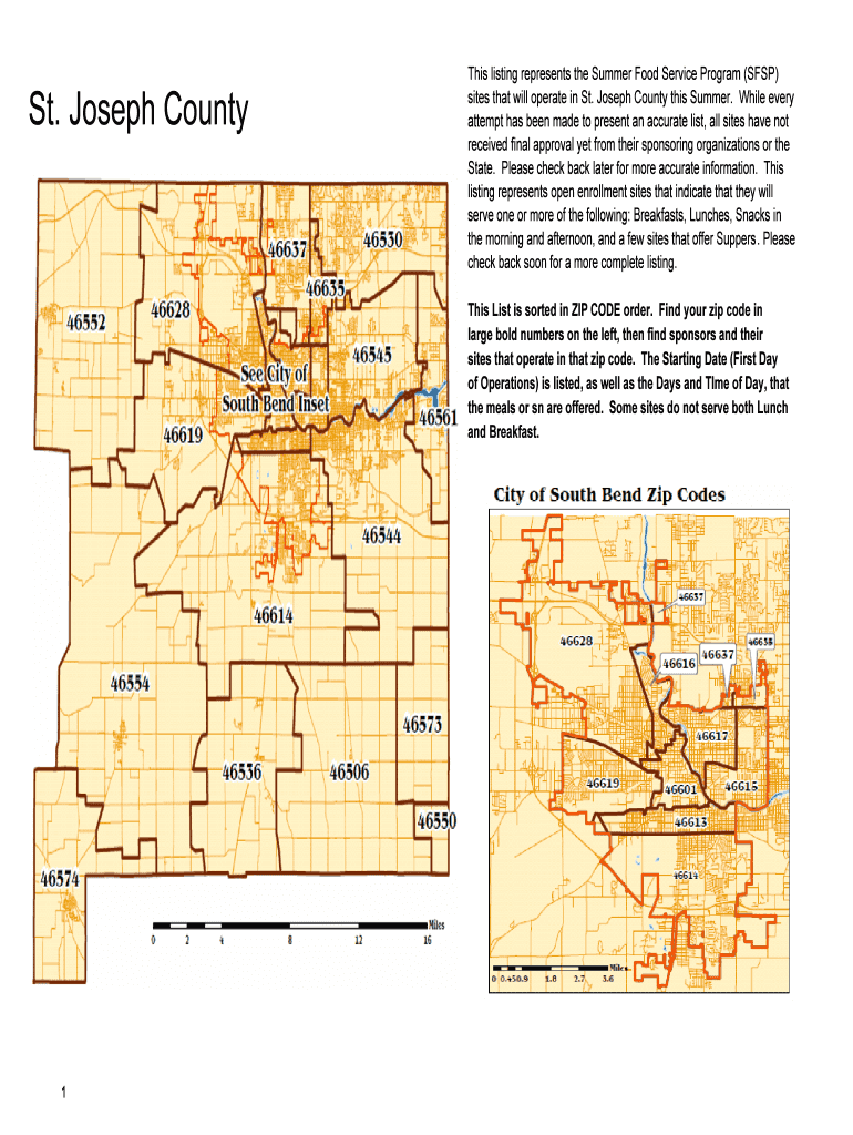 This Listing Represents the Summer Food Service Program SFSP Sites that Will Operate in St Doe in  Form