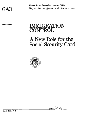 HRD 88 4 Immigration Control Income Security Gao  Form