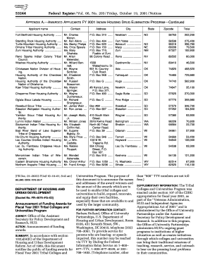 66 FR 53244 Announcement of Funding Awards for Gpo  Form