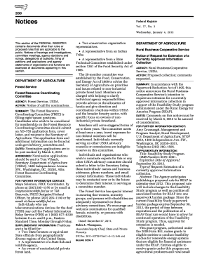 Forest Resource Coordinating  Form