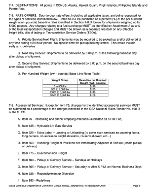 Filing Instructions United States Department of GSA  Form