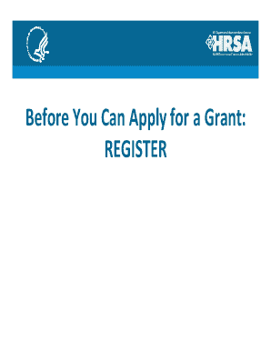 Before You Can Apply for a Grant  Form