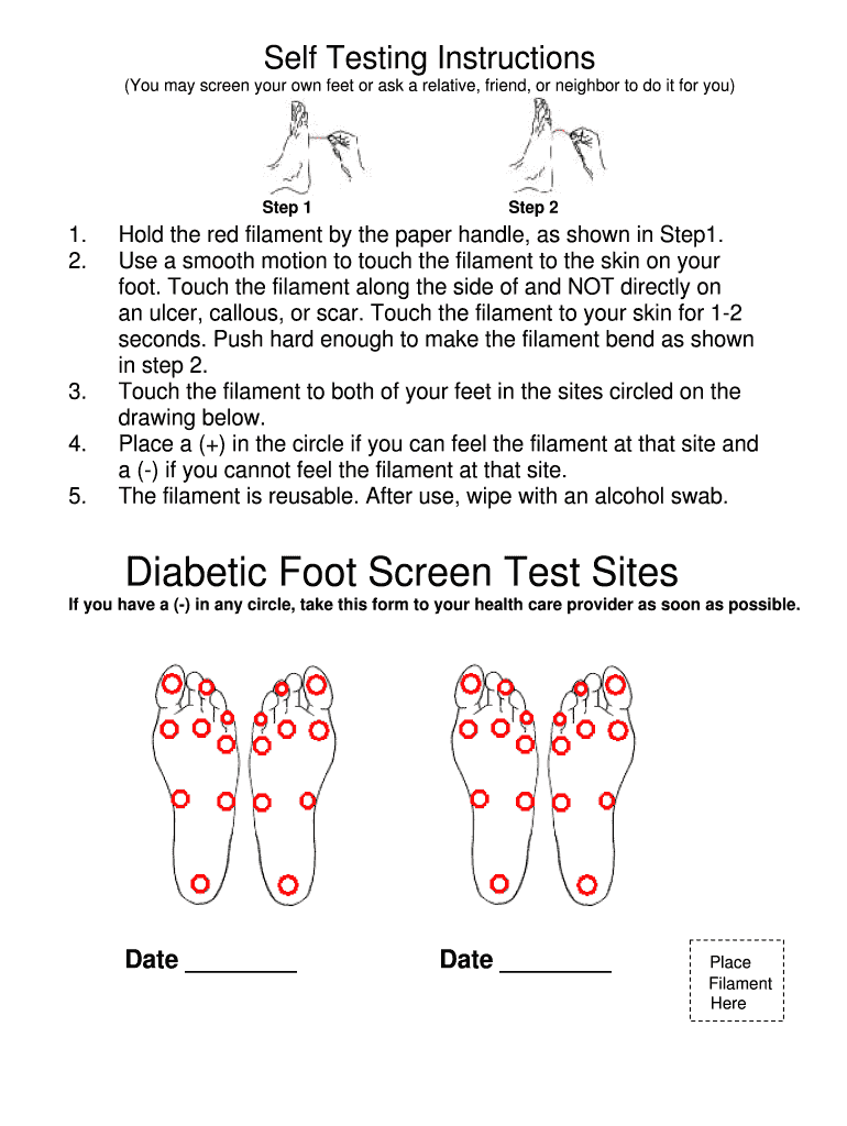 Printable Foot Evaluation Form HRSA Hrsa