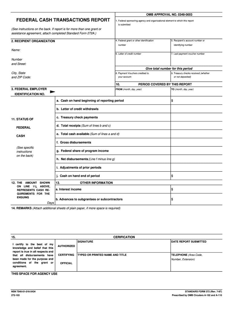 Federal Cash Transactions Report Code 210  Form