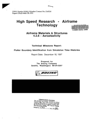 Airframe Technology Rl L NASA Technical Reports Server Ntrs Nasa  Form