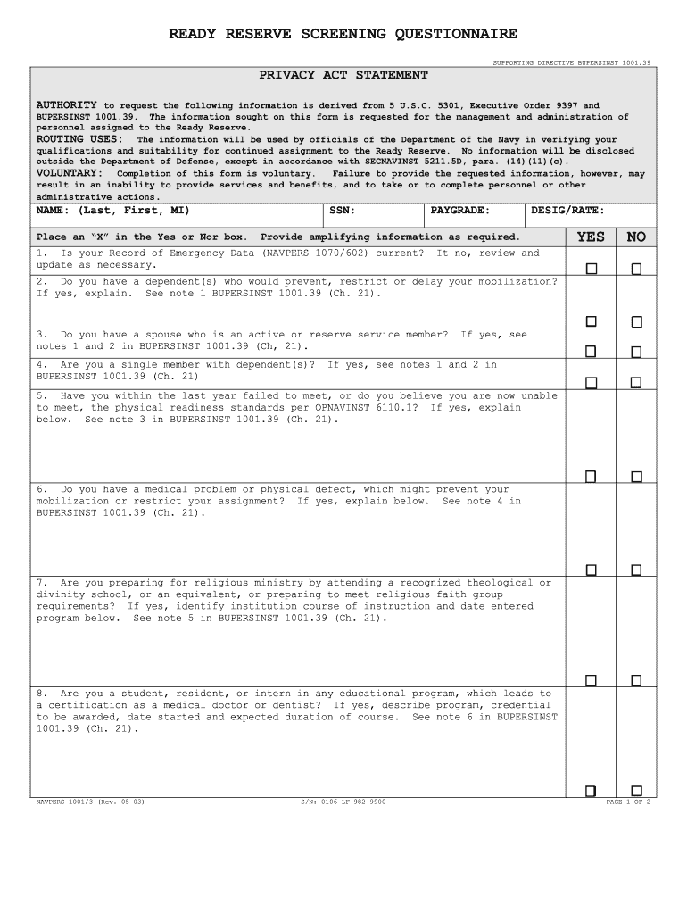 Navpers 1080 3  Form