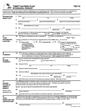 Tsp Form 99