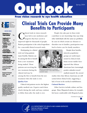 Clinical Trials Can Provide Many Benefits to Participants Nei Nih  Form
