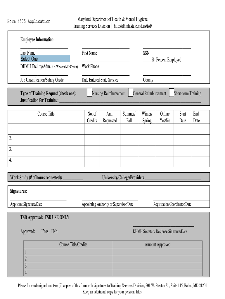 Dhmh Md Tuition Reimbursement Form