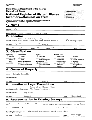 10 31 84 United States Department of the Interior National Park Service National Register of Historic Places Inventory Nominatio  Form