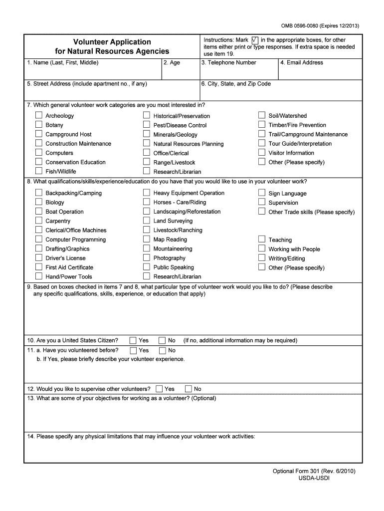 Instructions Mark in the Appropriate Boxes, for Other Items Either Print or Type Responses Nps  Form