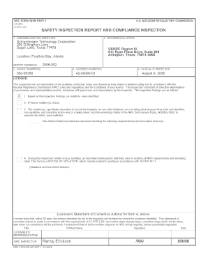 IR 03006388 06 002, on 0809, Schlumberger Technology Corporation NRC Form 591M Part 1 Pbadupws Nrc