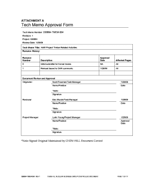 Approval Memo Format