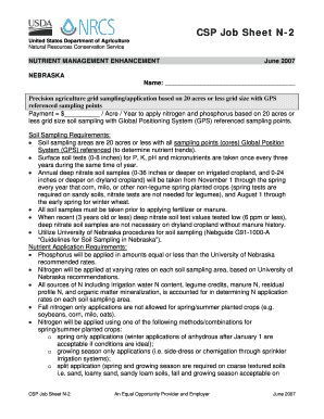 Nutrient Management Enhancement N 2 Precision Agriculture Grid Samplingapplication Based on 20 Acres or Less Grid Size with GPS  Form