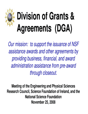 Division of Grants &amp;  Form