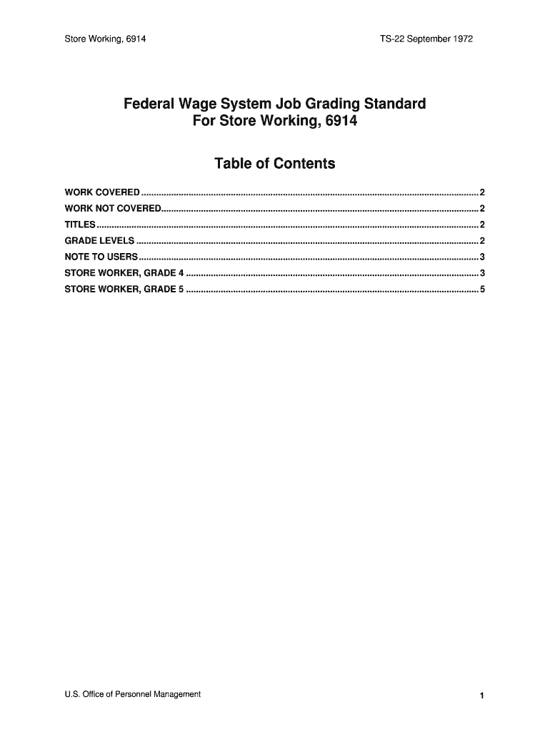 Store Working, 6914  Form