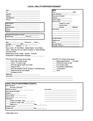 Dhmh 4582 Form