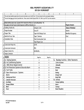 Dd Form 1354 Excel Format