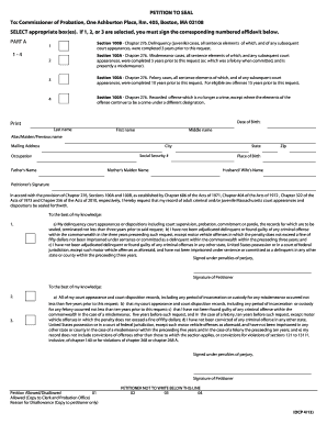 Petition to Seal 100a  Form