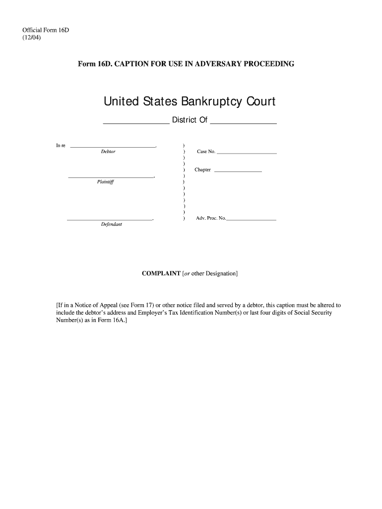  Form 16d 2004-2024