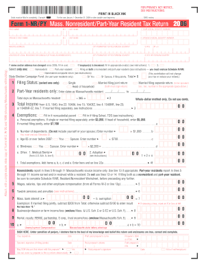 Ma Tax Return  Form