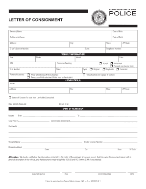 Illinois Sec of State Police Rt55 Form