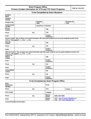 Irs Form 14335