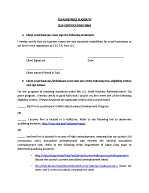 7j Eligibility Form