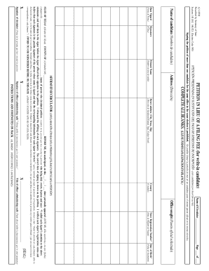 Texas Petition in Lieu of Filing Fee  Form