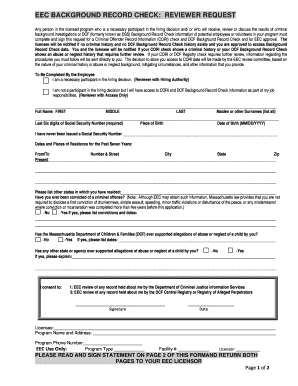 Dcf Background Check Form