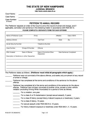 Address to Send a Nhjb 2317 Ds Form in New Hampshire