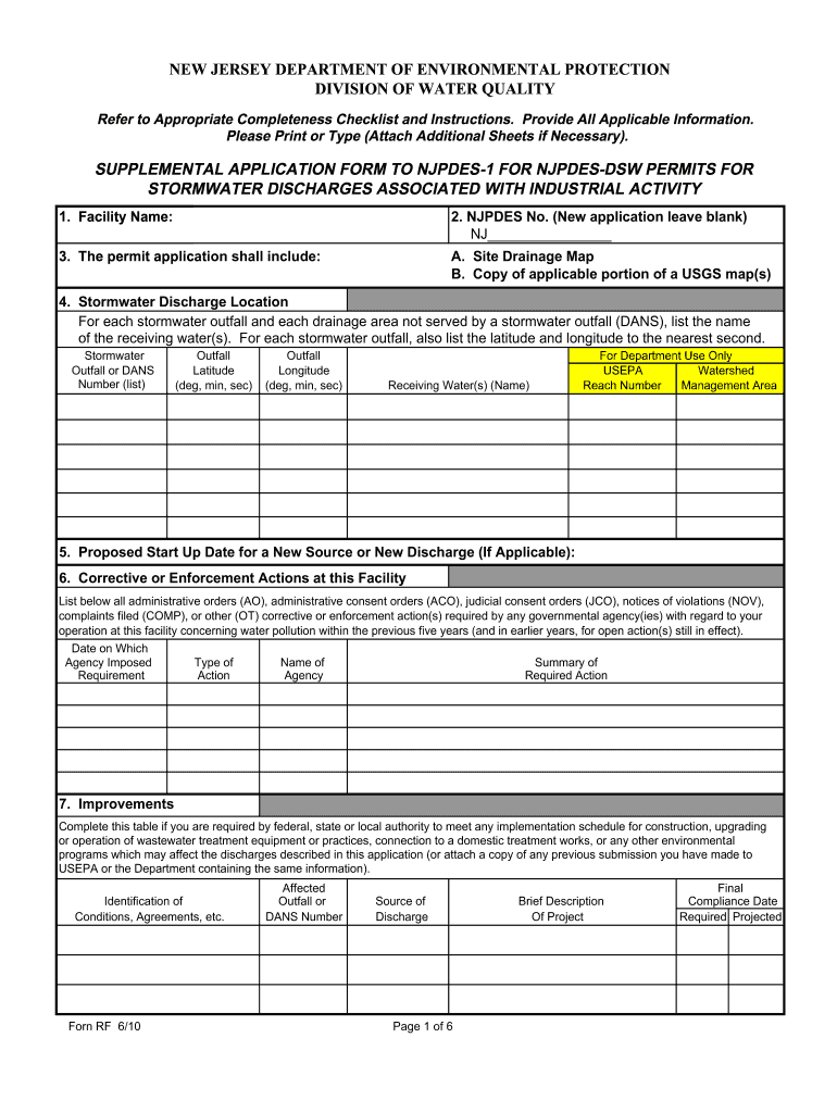  Njpdes Rf Form 2010-2024