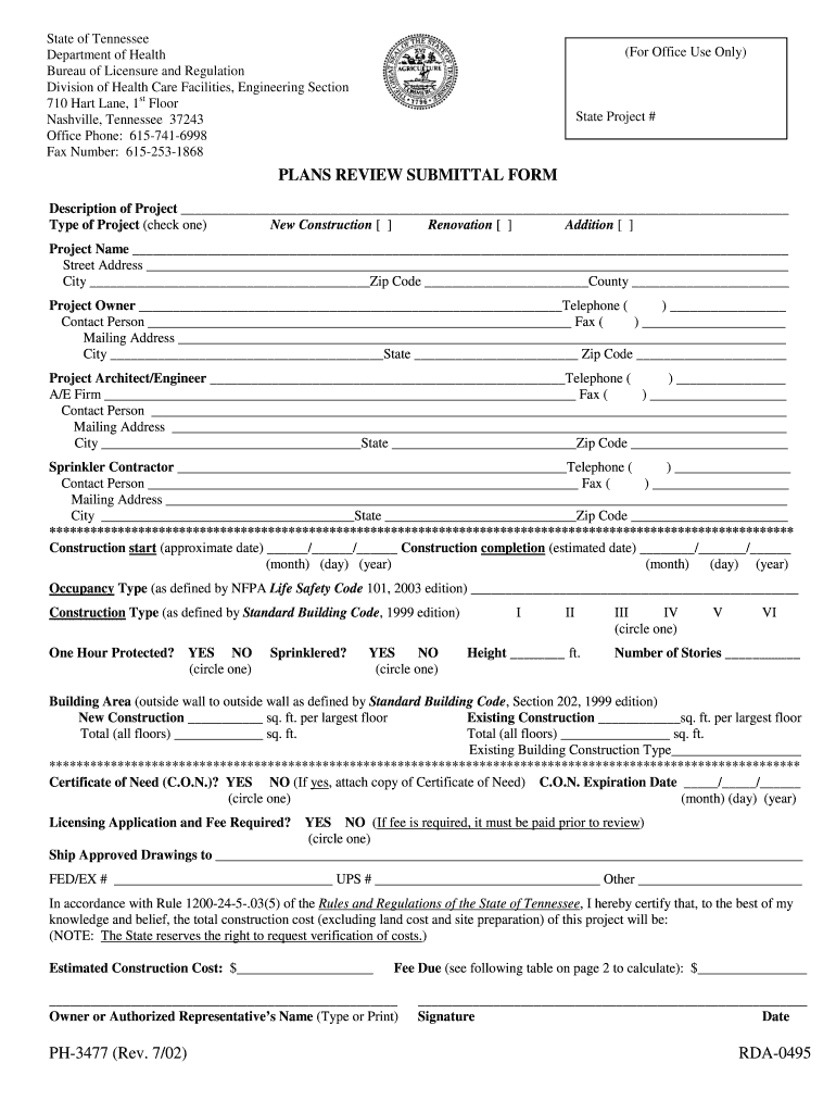 Tn Department of Health Forms