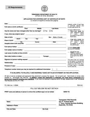  Tennessee Department of Health Certificate of Divorce or Annulment Form 2008