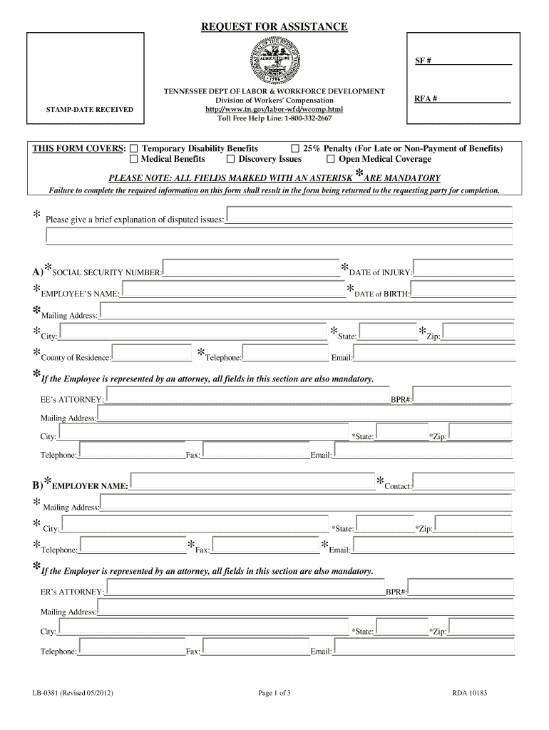 Get and Sign Tngovlabor Wfd C40a Form 2012