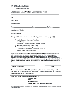 Tn Self Certification  Form