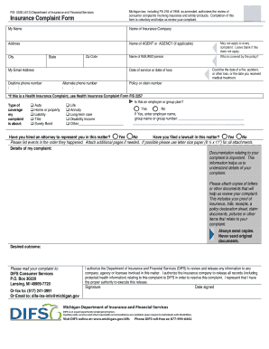 Fis 0030 Form Michigan