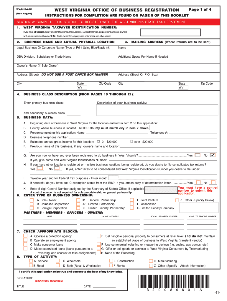  Withholding Tax Forms WV State Tax Department 2006