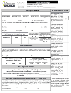 Account Form 44 in Education