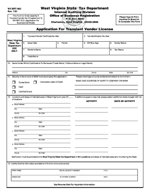 BRT 803 State of West Virginia State Wv  Form