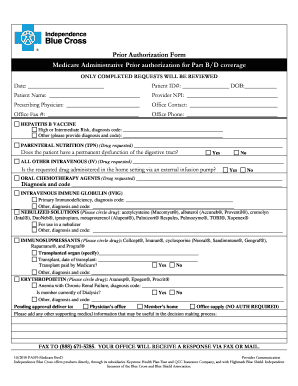 Bcbs Prior Auth Forms to Print