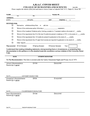 Vcu Arac Appeal  Form