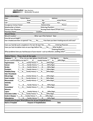 Homeopathy Patient History Form